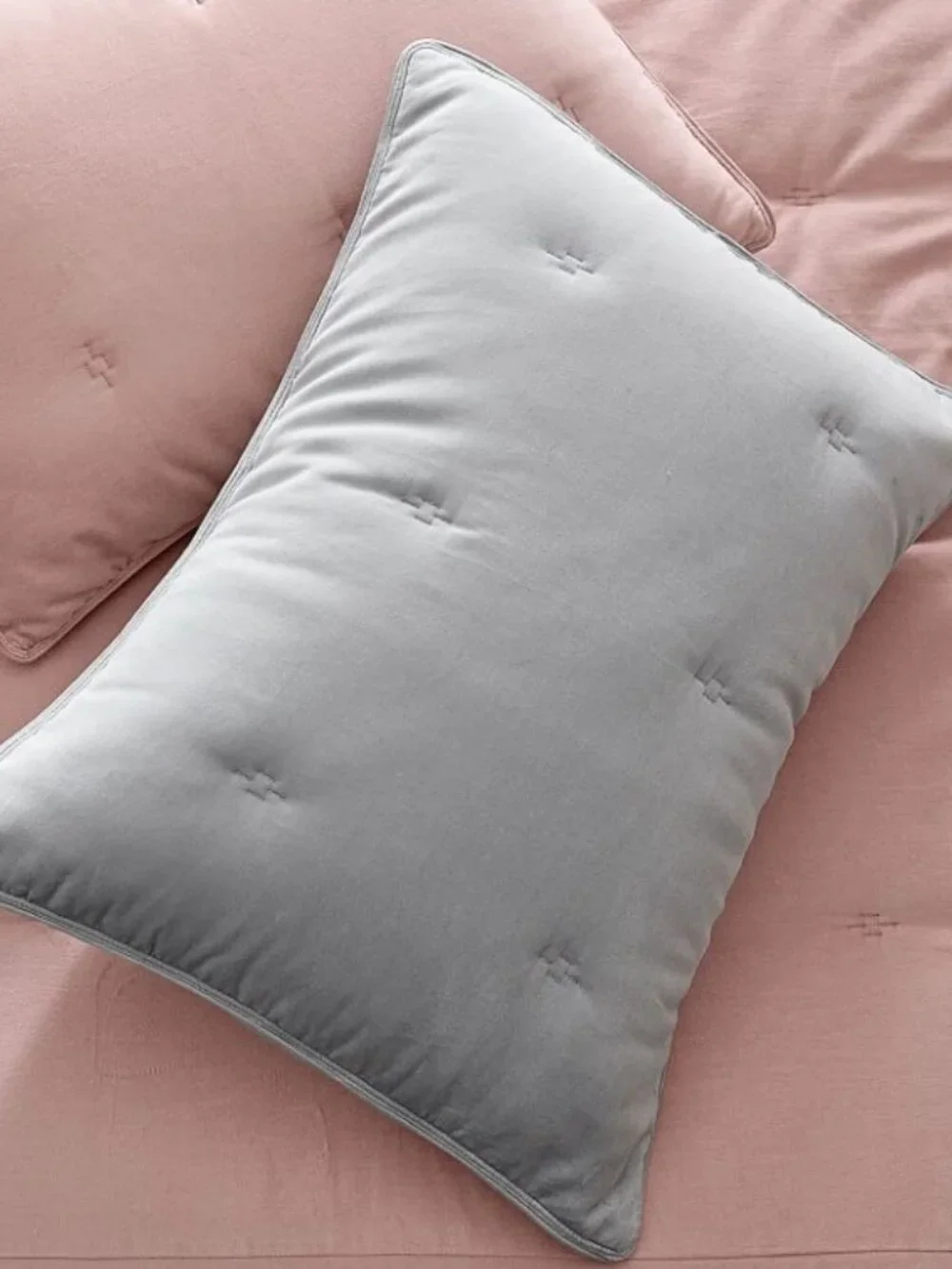 Pottery Barn Pair of Gray Reign  Standard Shams EUC
